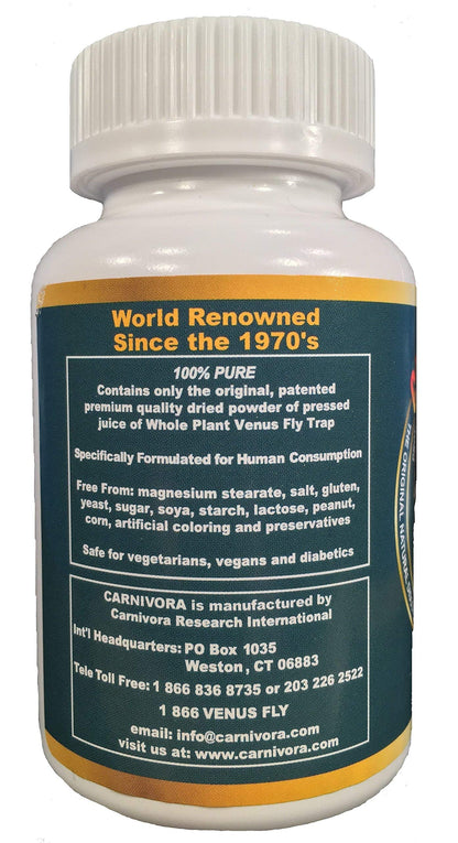 Carnivora Vegi-Caps - Gluten Free, Vegan Capsules for Immune Support (100 Capsules)