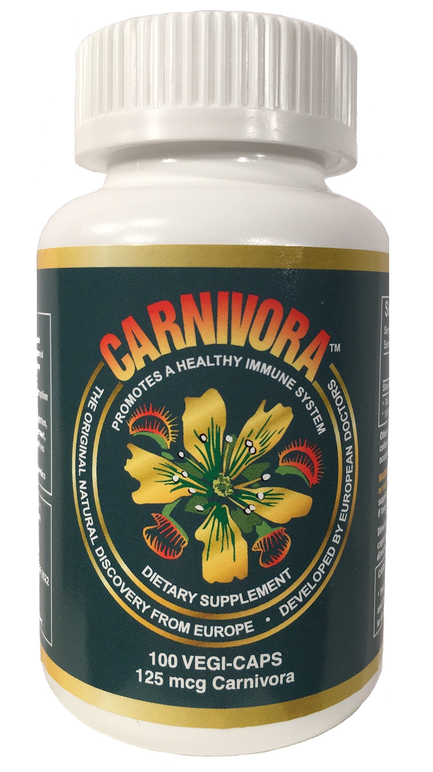 Carnivora Vegi-Caps - Gluten Free, Vegan Capsules for Immune Support (100 Capsules)