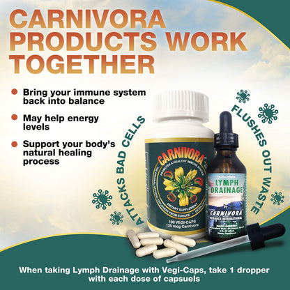 Carnivora Vegi-Caps - Gluten Free, Vegan Capsules for Immune Support (100 Capsules)