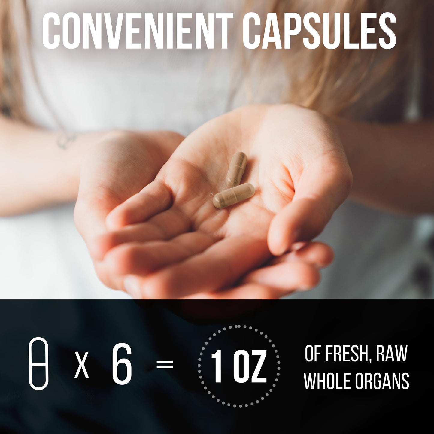 Carnivore Method Beef Organ Supplement Complex – 180 Capsules, Grass-Fed NZ Organs