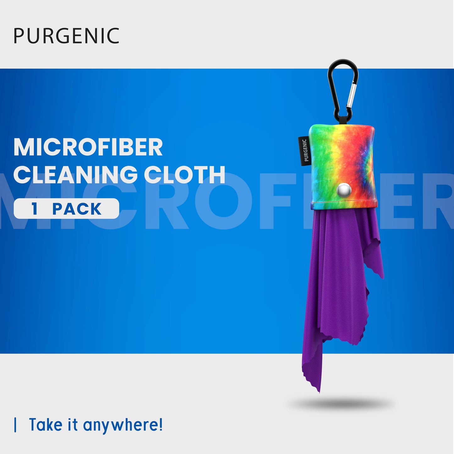 Tie Dye Microfiber Cloth & Glasses Wipes (1 Pack) – Lens & Screen Cleaner