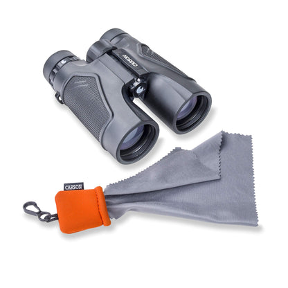 Carson Stuff-It Microfiber Lens Cloth Cleaning System – Orange, 6.25 in x 6.25 in (SN-40OR)