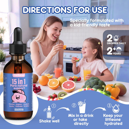 Cartiverse Parasite Cleanse: Zeolite Detox Drops for Humans & Kids