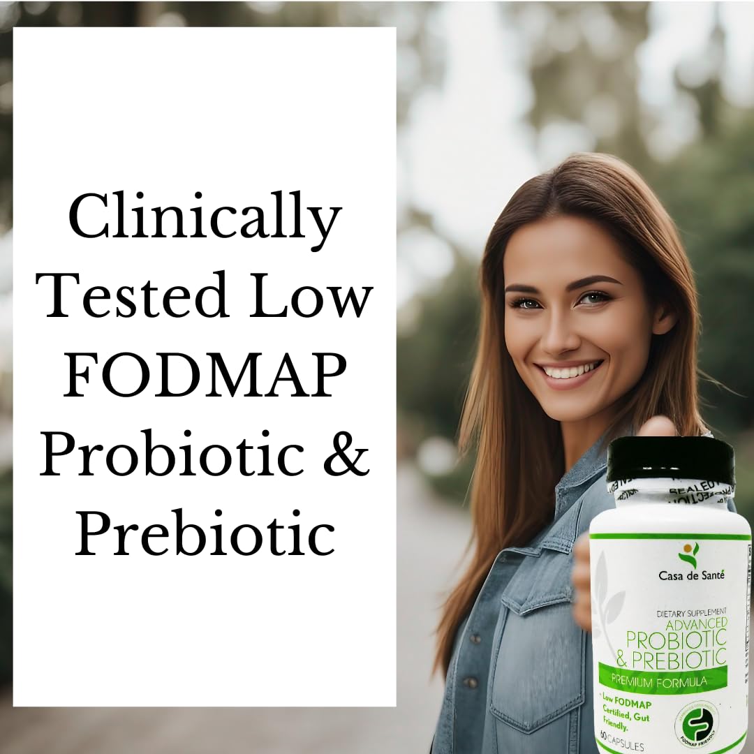 Casa de Sante Low FODMAP Synbiotic Probiotic & Prebiotic (60 Caps)