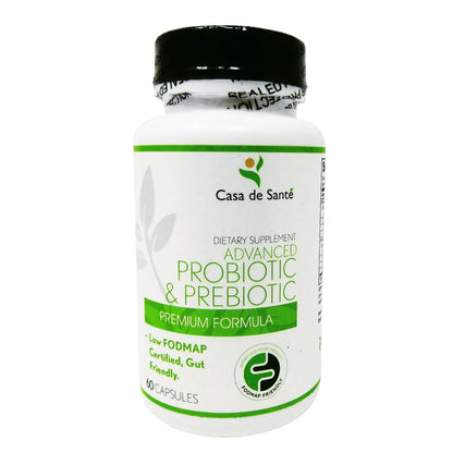 Casa de Sante Low FODMAP Synbiotic Probiotic & Prebiotic (60 Caps)