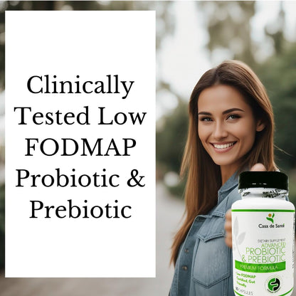 Casa de Sante Low FODMAP Synbiotic Probiotic & Prebiotic (60 Caps)
