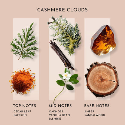 Cashmere Clouds Aroma Essential Oil Blend for Ultrasonic Diffusers & Nebulizers | Cedar, Vanilla & Amber (3.3 fl oz / 100 mL) | Scent Better