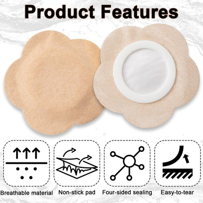 50Pcs Castor Oil Belly Button Patch Kit – Organic Cold-Pressed Oil