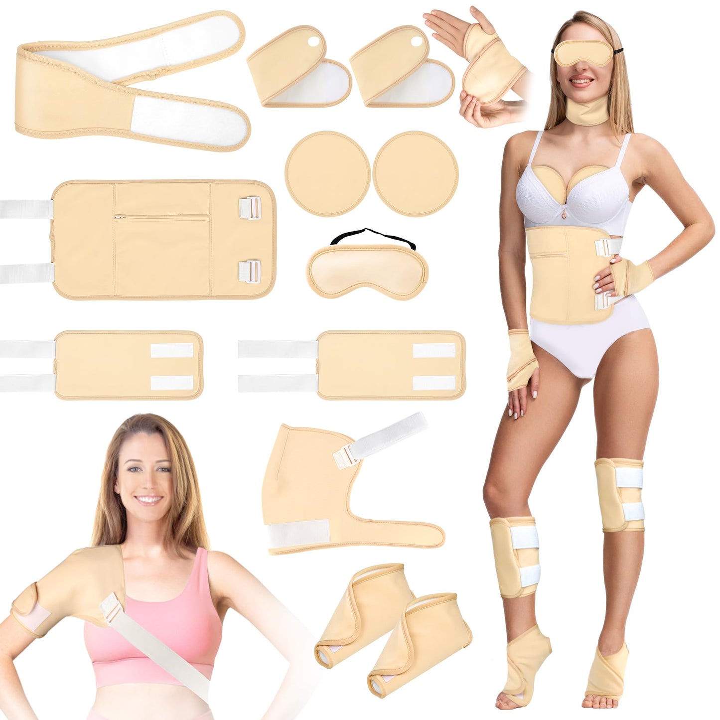 Castor Oil Pack Wrap Kit – 12 Pcs Organic Cotton, Whole-Body Use