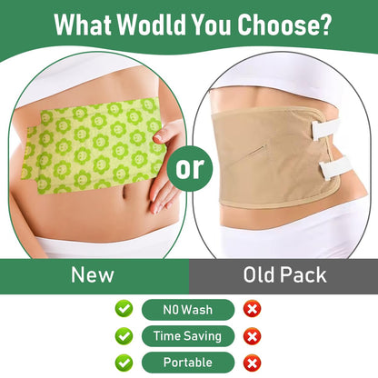 30 Pcs Castor Oil Pack Wrap Plus Size – Self-Adhesive Castor Oil Patches (No Wash)