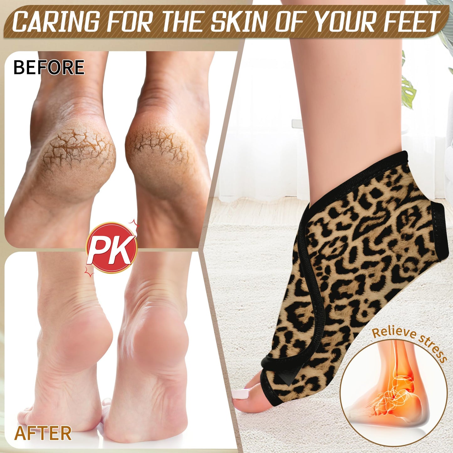 Castor Oil Pack Wrap for Ankle Feet – Organic Cotton Foot Support (2-Pack)