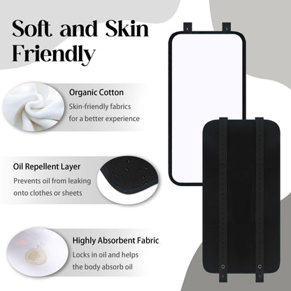 9 Pcs Castor Oil Pack Wrap Kit – Organic Cotton, Reusable Full-Body Care