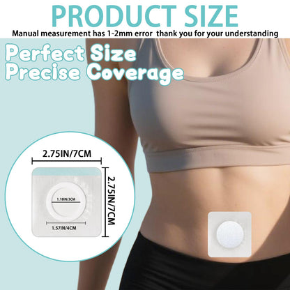 Castor Oil Patches – 100 Pcs Belly Button Patches, Leak-Proof & Self-Adhesive