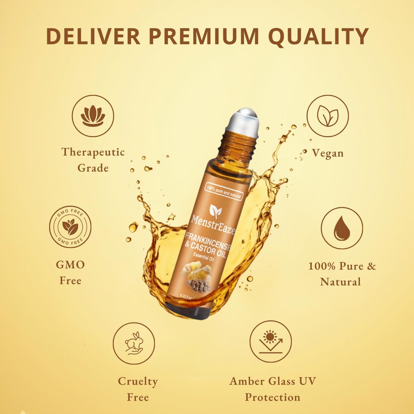 Castor Oil Roll-On with Frankincense for Eyes – 10ml
