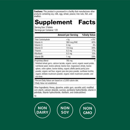Standard Process Catalyn – General Well-Being Dietary Supplement (Non-Dairy/Non-Soy) – 360 Tablets