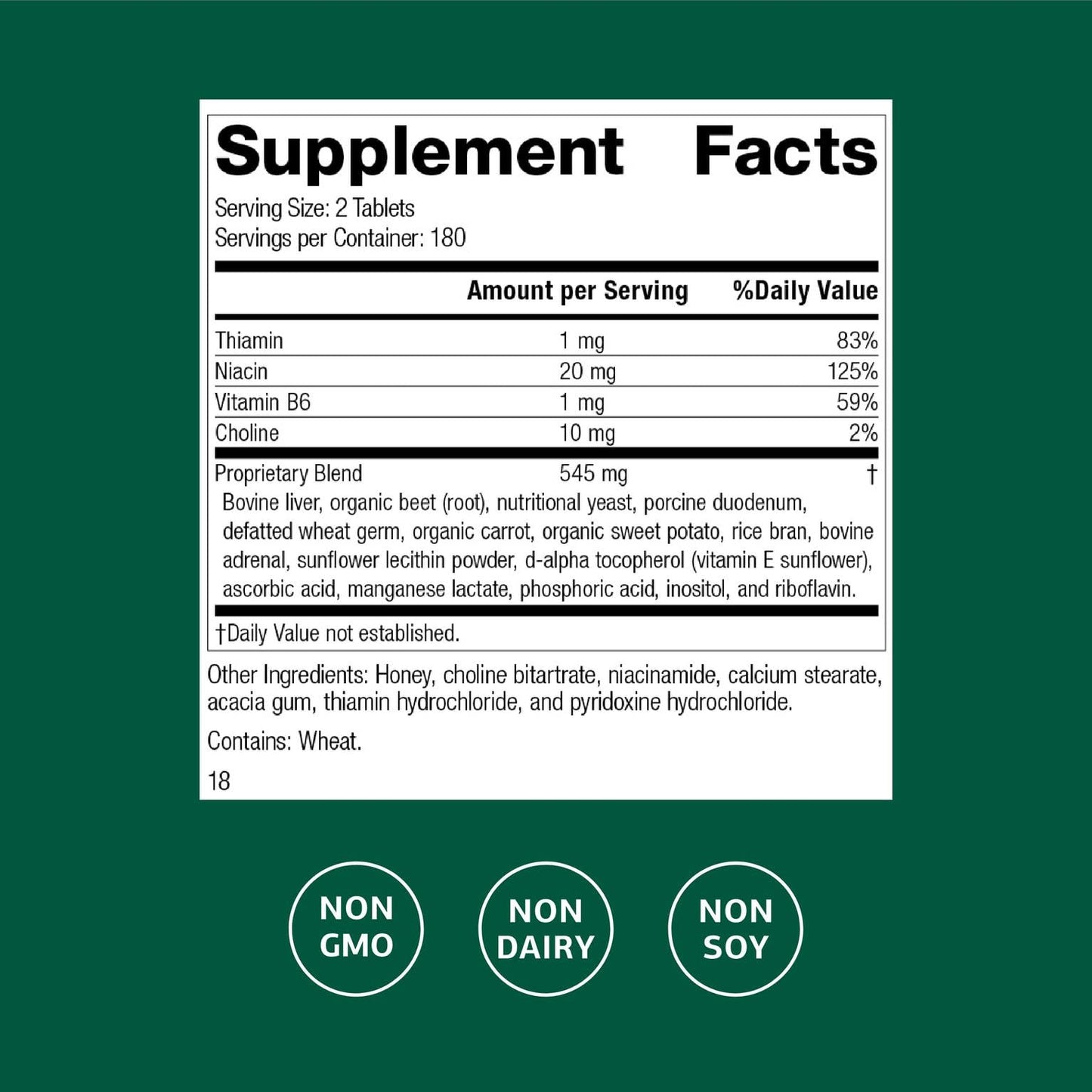 Standard Process Cataplex B – Whole-Food B-Complex for Heart, Metabolism & Cholesterol Support | 360 Tablets