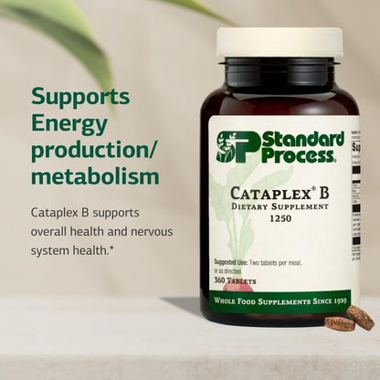 Standard Process Cataplex B – Whole-Food B-Complex for Heart, Metabolism & Cholesterol Support | 360 Tablets