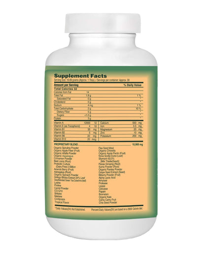 Catie's Organic Gluten Free Greens - Whole Food Nutrition | 11.5oz, 30 Servings