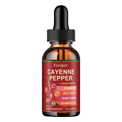 Cayenne Pepper Drops (2 Pack) – Immune & Digestion Support (60ml x2)