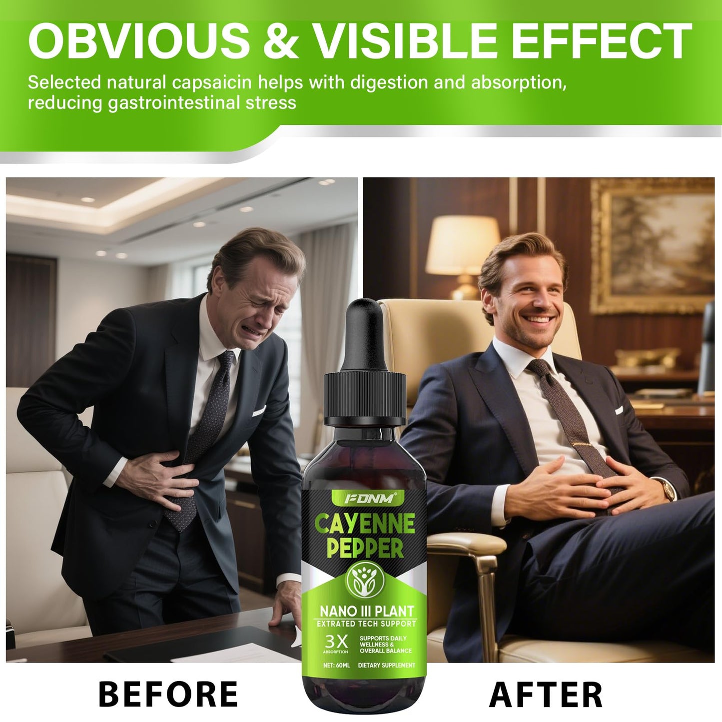 Cayenne Pepper Drops – 60 ml High-Potency Cayenne Extract | Metabolism & Cardiovascular Health