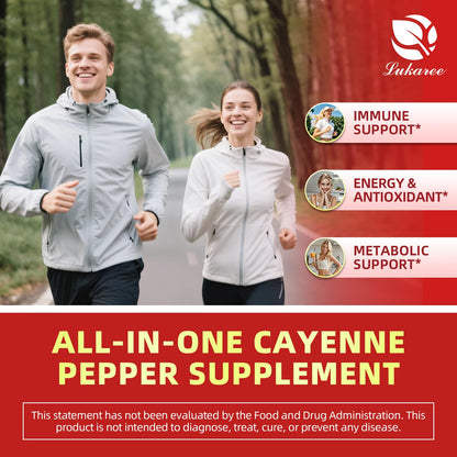 Cayenne Pepper Drops 8-in-1 Complex | Berry Flavor, 2 oz – Elderberry, Turmeric, Ginseng, Vitamin C & B12