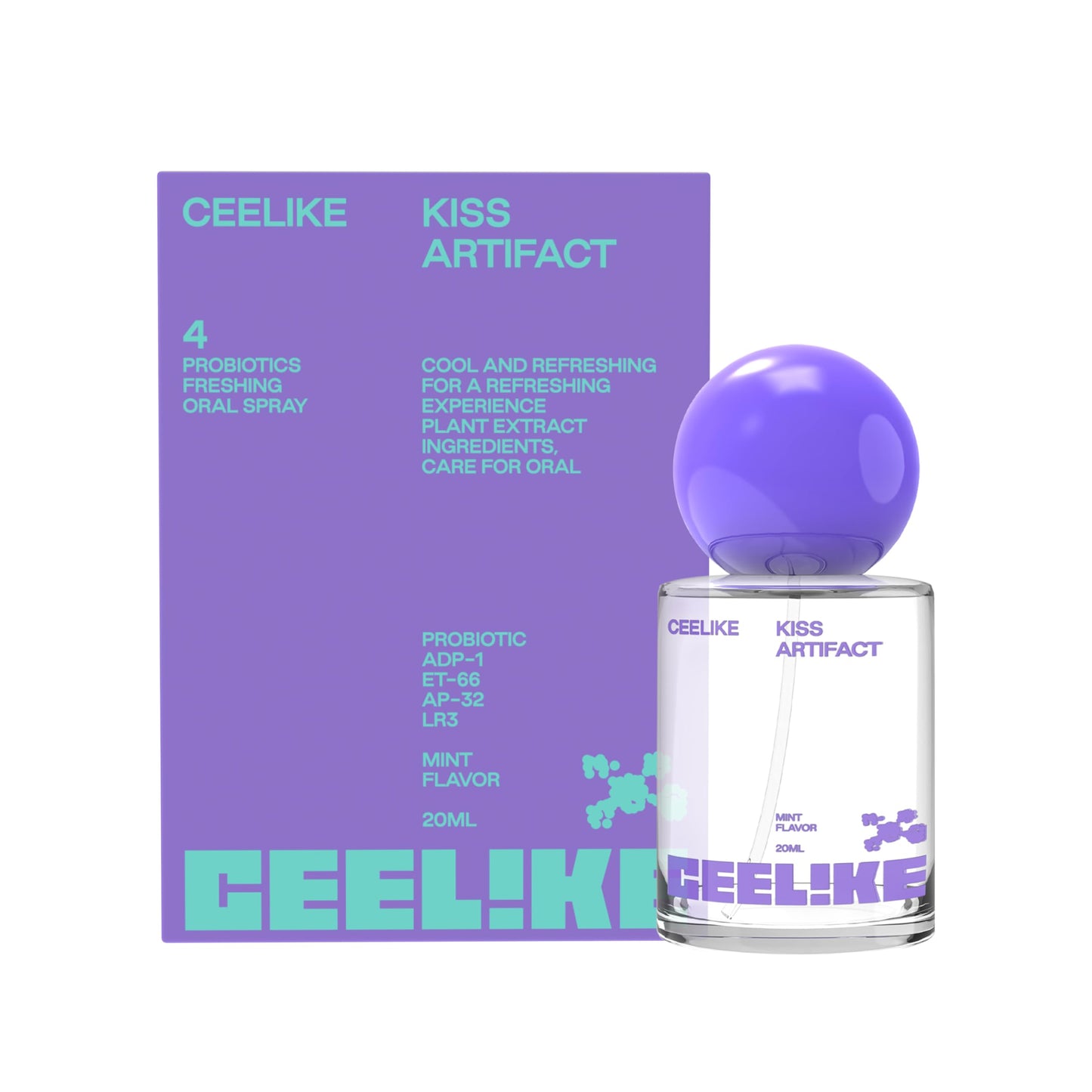 CEELIKE Oral Spray – Fresh Breath, Dual Cooling Experience & Convenient On-the-Go Design – Perfect for Freshening Breath Anywhere, Anytime (1 count)