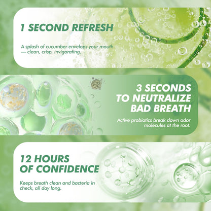 CEELIKE Oral Spray – Fresh Breath, Dual Cooling, On-The-Go (Cucumber, 2 ct)