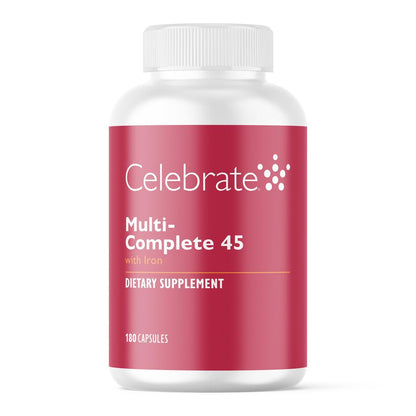 Celebrate Vitamins Multi-Complete 45mg Iron – Bariatric Multivitamin (180 Capsules)