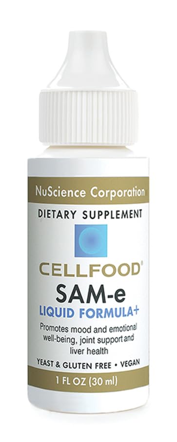 Cellfood SAM-e Liquid Formula+ 1 oz | Joint Support & Liver Health | Gluten Free, Non-GMO | 30-Day Supply