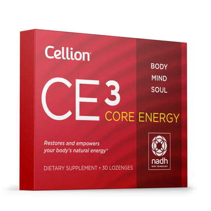 Cellion CE3 Core Energy NADH Supplement More Effective Than Other Supplements | Best for Energy Production, Metabolism, Antiaging, Cellular ATP Development, Performance | Vegan 30 Count 20mg Lozenges