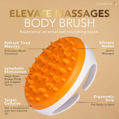Cellulite Massage Oil, Gel & Mitt – Hot Cream Massage for Firm, Tighten & Moisturize Skin (8.8 oz.)
