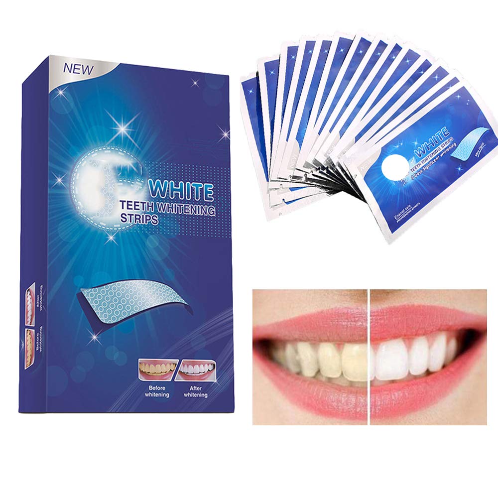 Ceonam Teeth Whitening Strips Kit – No Sensitivity, 28 Strips (14-Pack)