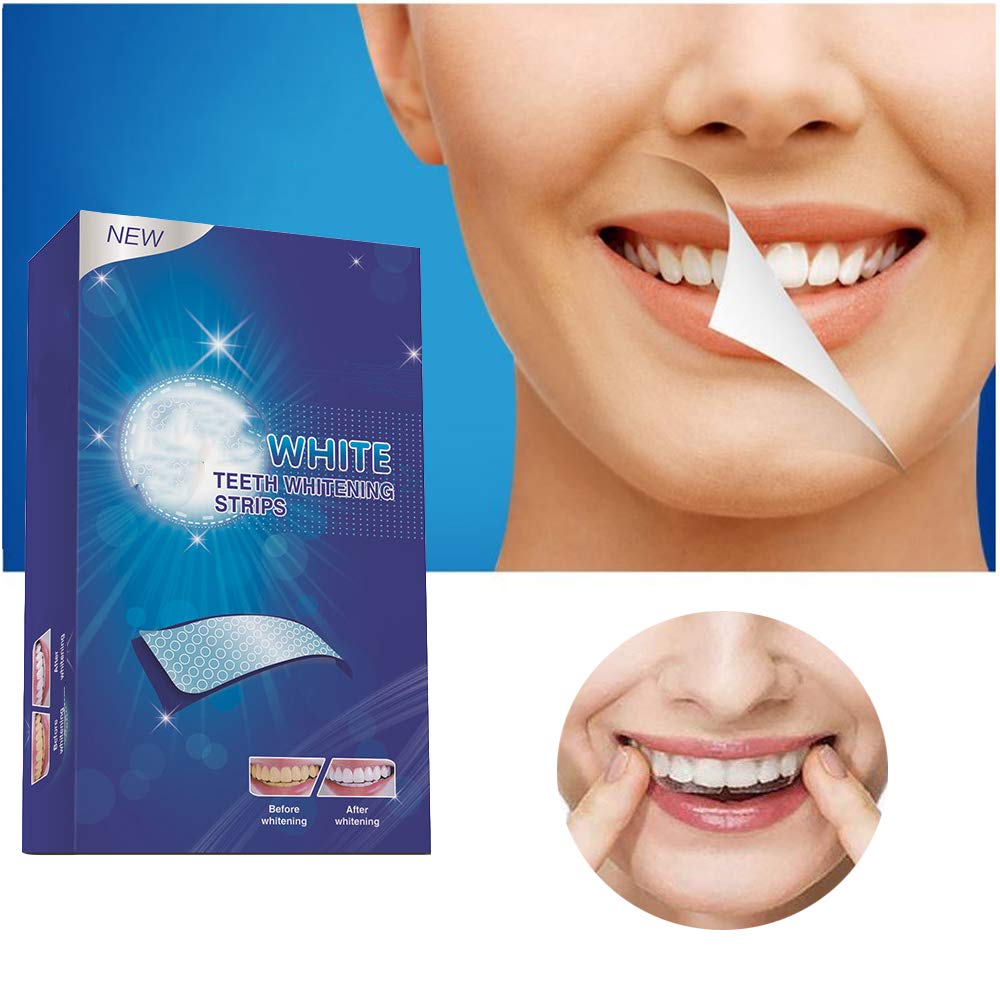 Ceonam Teeth Whitening Strips Kit – No Sensitivity, 28 Strips (14-Pack)