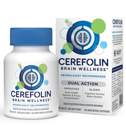 Cerefolin Brain Wellness | Targeted Cognitive Support with L-Methylfolate, NAC & B12 | 30 Count