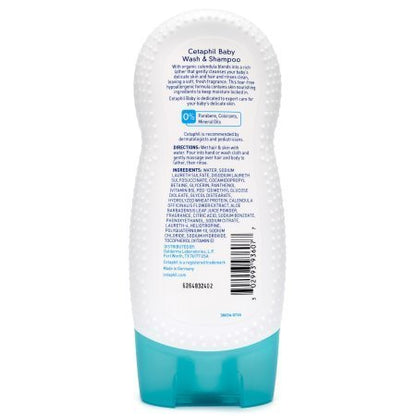 Cetaphil Baby Wash and Shampoo with Organic Calendula - 7.8 oz Pack of 4