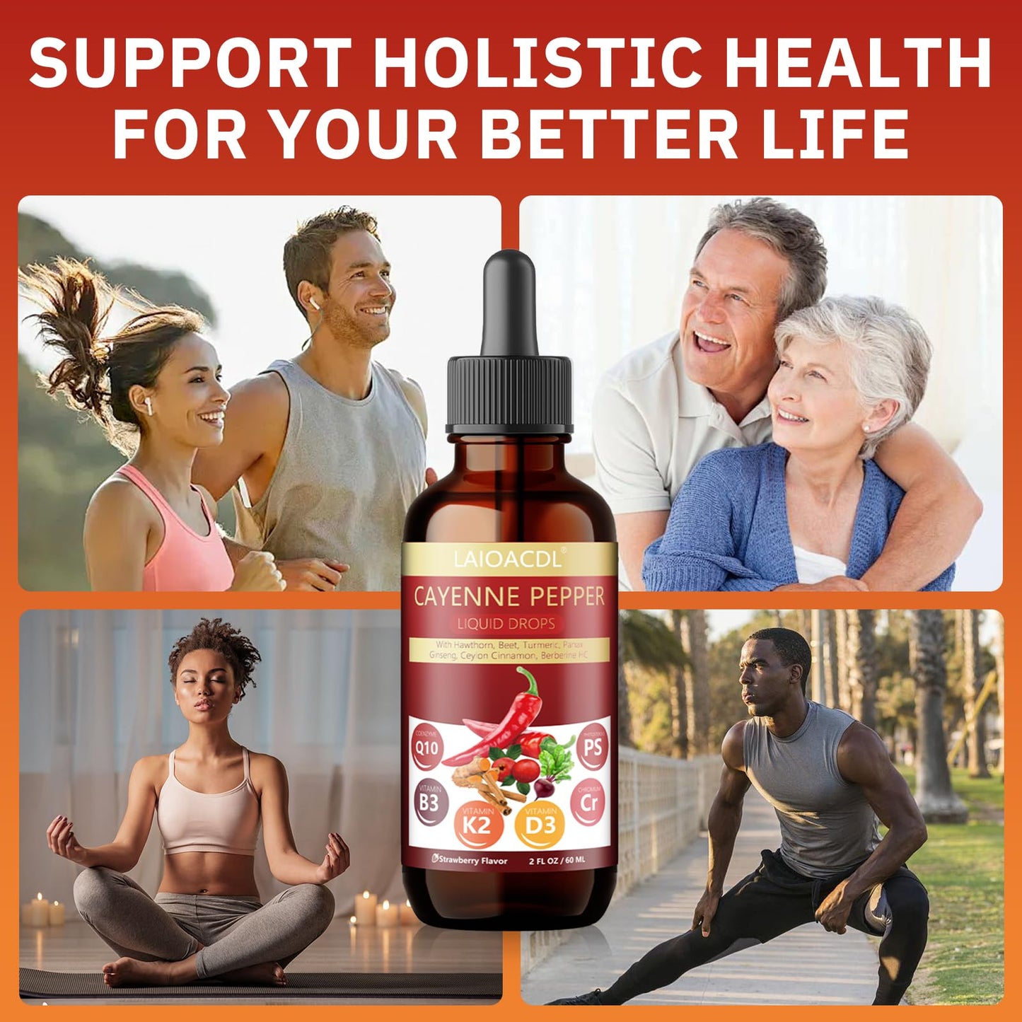 13-in-1: Cayenne Pepper Drops, Beetroot Drops & More | Natural Wellness Formula
