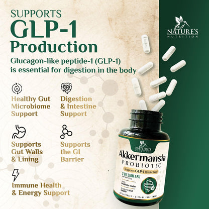 Akkermansia Probiotic 2B AFU | GLP-1 Support - 60 Capsules