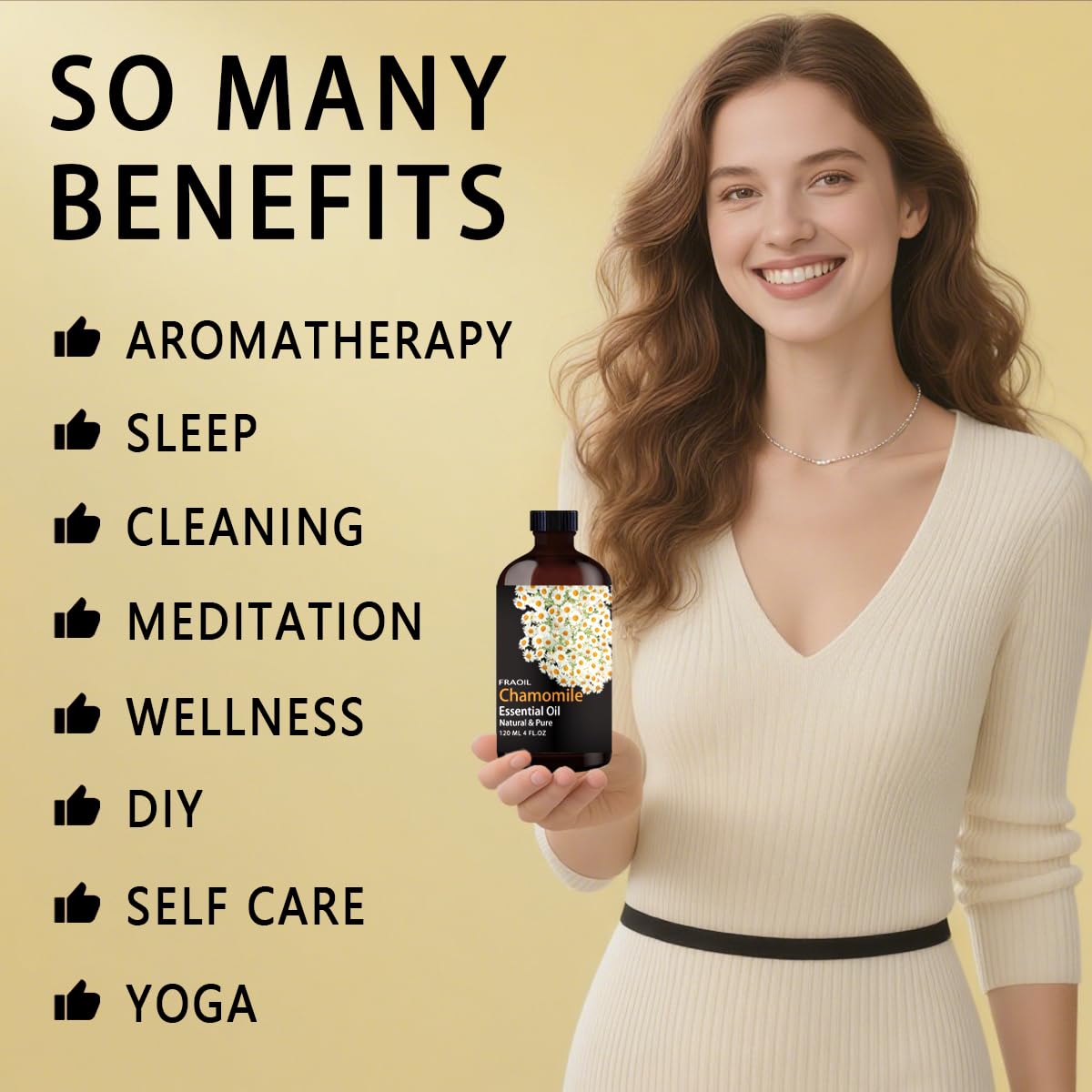 Chamomile Essential Oil 4 oz (120 ml) – Diffuser & DIY | FRAOIL