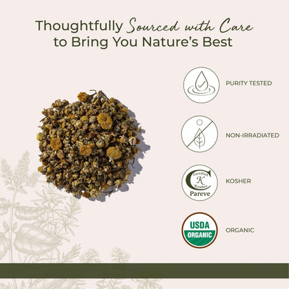 Starwest Botanicals Organic Chamomile Flowers Whole — Dried Tea & Baking Herb, Kosher & Non-GMO, 1 lb