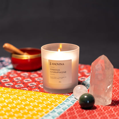 Champagne Toast Candle Gift - Freesia & Champagne Scent | Made in USA