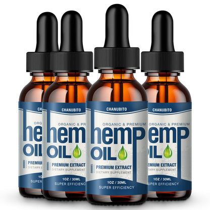 CHANUBITO 4 Pack Omega Oil Drops – Organic High Potency
