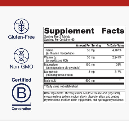 Metagenics Fibroplex – Magnesium, Malic Acid & B Vitamins (120 Tablets)