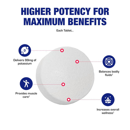 Chelated Potassium Gluconate - High Absorption Potassium for Fluid Balance & Heart Support | Vegan, Non-GMO, Made in USA - 100 Servings