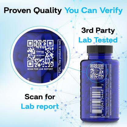 Chemist Labs Spermidine Supplements for Longevity - 5 mg, 120 Servings, Vegan, 3rd-Party Tested