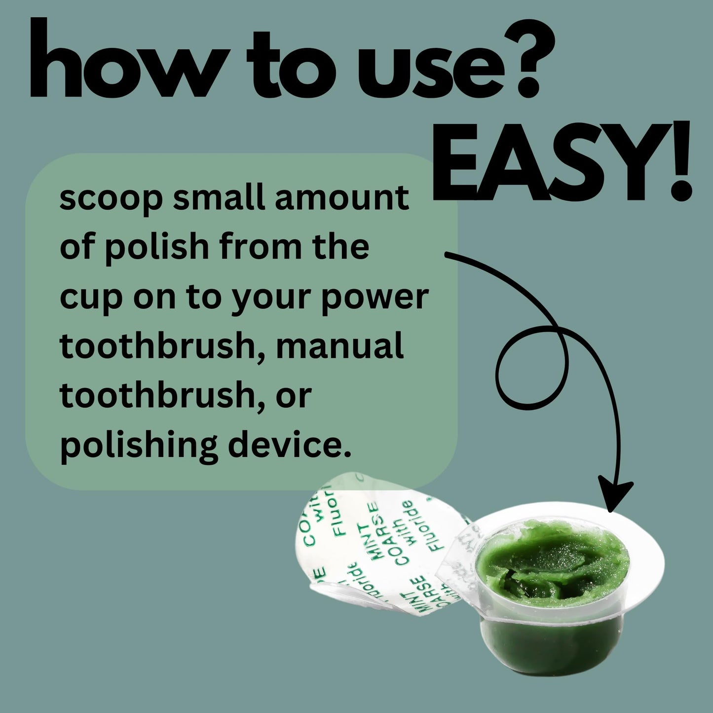 CHEVAUX Professional Strength Tooth Polish – Coarse Grit Mint (Pack of 10)