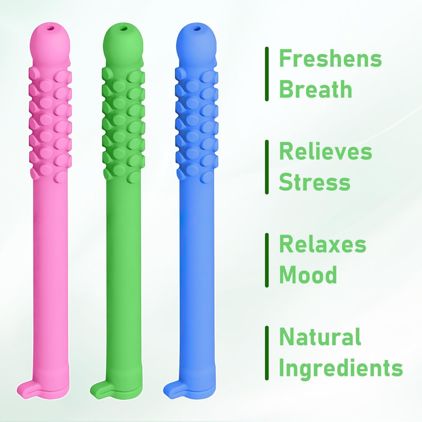 Chewable Breather Sticks – Quit Smoking, Essential Oil Breath, Fruity Craving Relief (3 PCS)