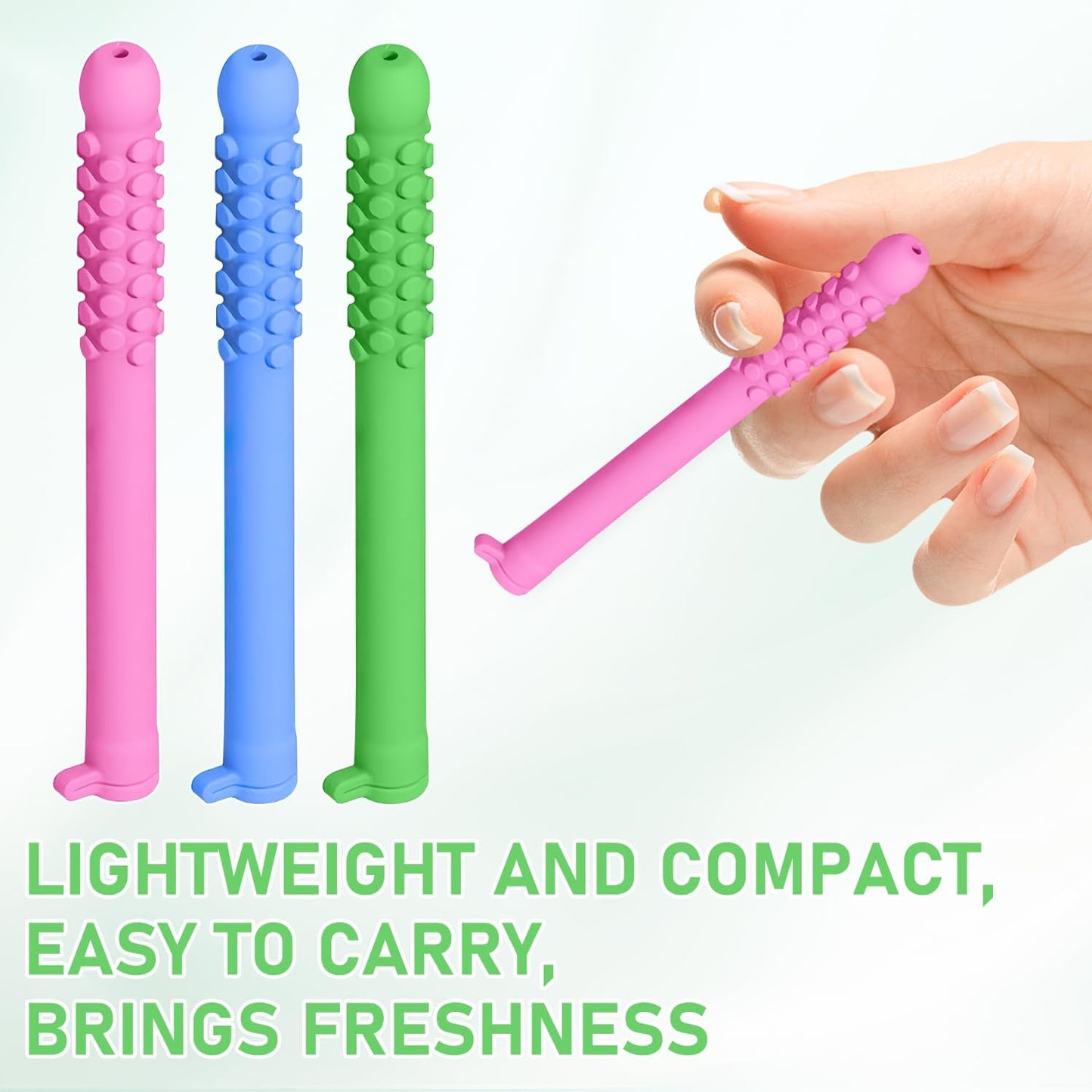 Chewable Essential Oil Breath Stick (3Pcs) – Chewable Breather Sticks for Focus & Stress Relief