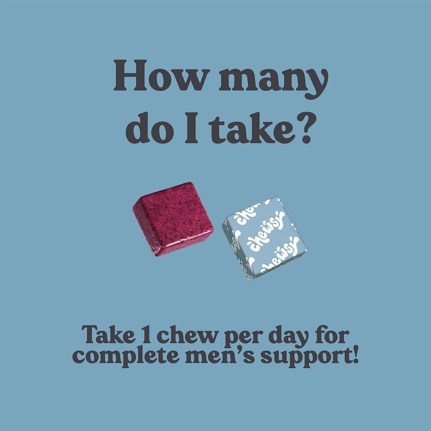Chewsy Men's Multivitamin Chews – Immune & Energy Support | 6-Day Supply