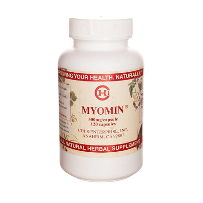 Chi's Enterprise Myomin 120-Capsule Bottle – 500 mg Each for Hormone Balance