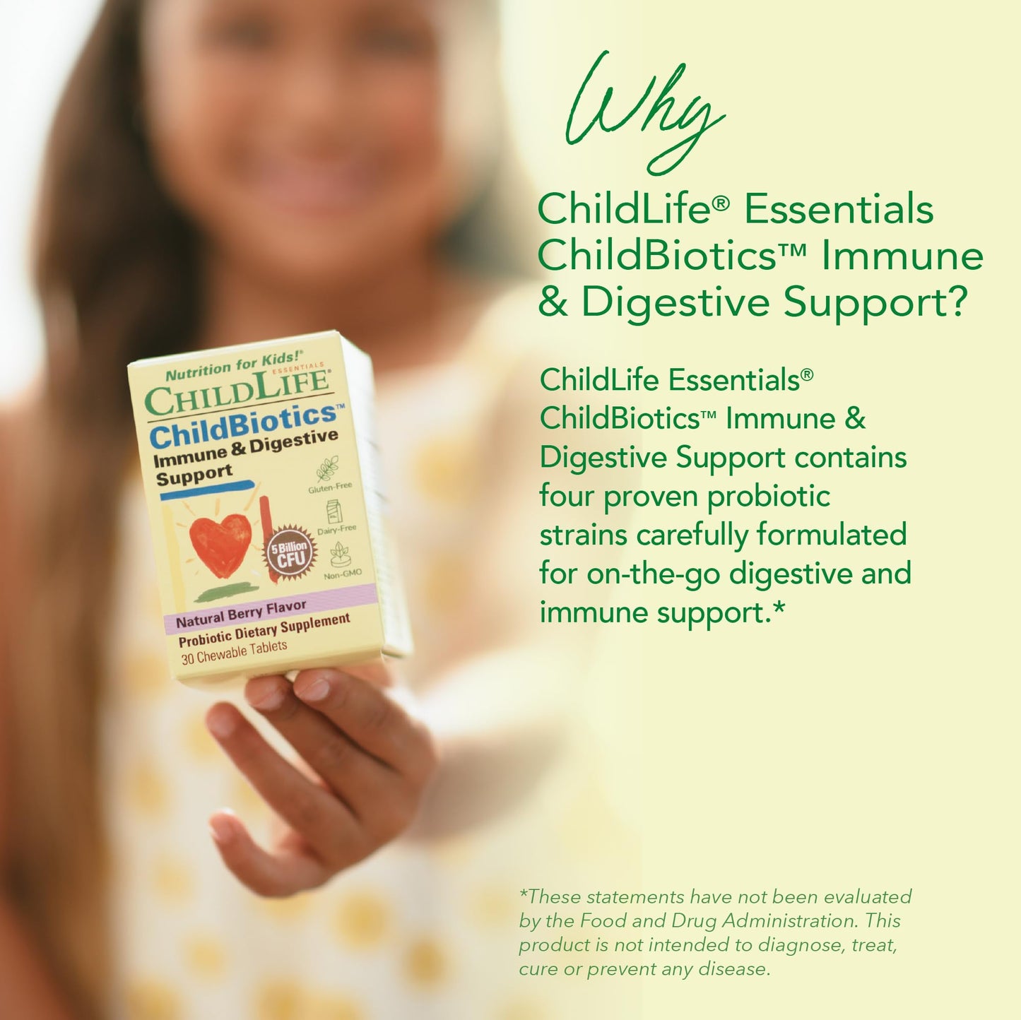 CHILDLIFE ESSENTIALS Childbiotics Probiotic for Kids | Immune & Digestive Health